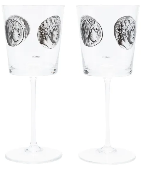 Fornasetti wine glasses (set of two)