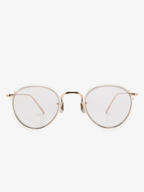 Eyevan7285 نظارة شمس بإطار مستدير وعدسات عاكسة