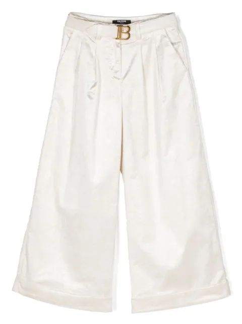 Balmain Kids wide-leg corduroy trousers