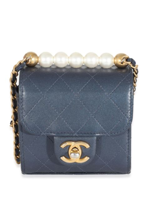 HOT SALE CHANEL Chic Pearl Mini Flap bag Women