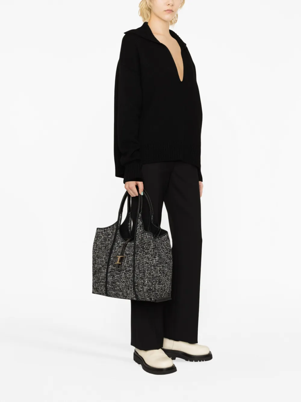 Tod's T Timeless shopper - Zwart
