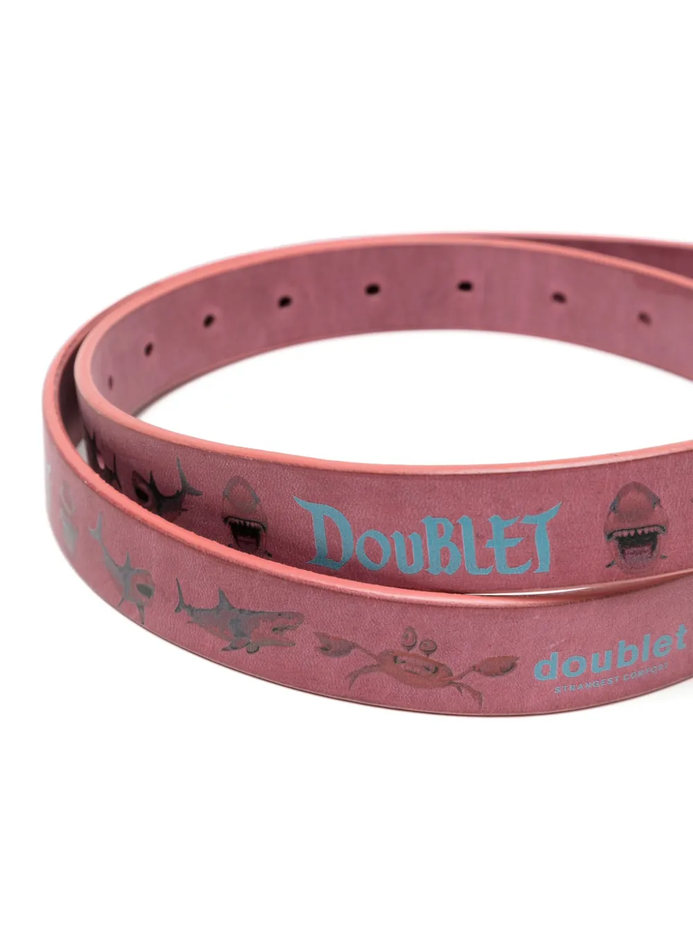 Doublet Leren riem - Roze