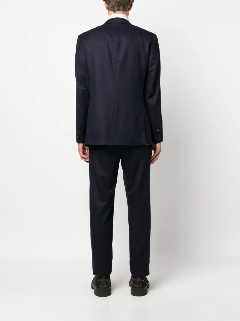 Caruso Pak met enkele rij knopen Blauw