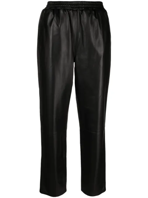 Arma cropped lambskin trousers 