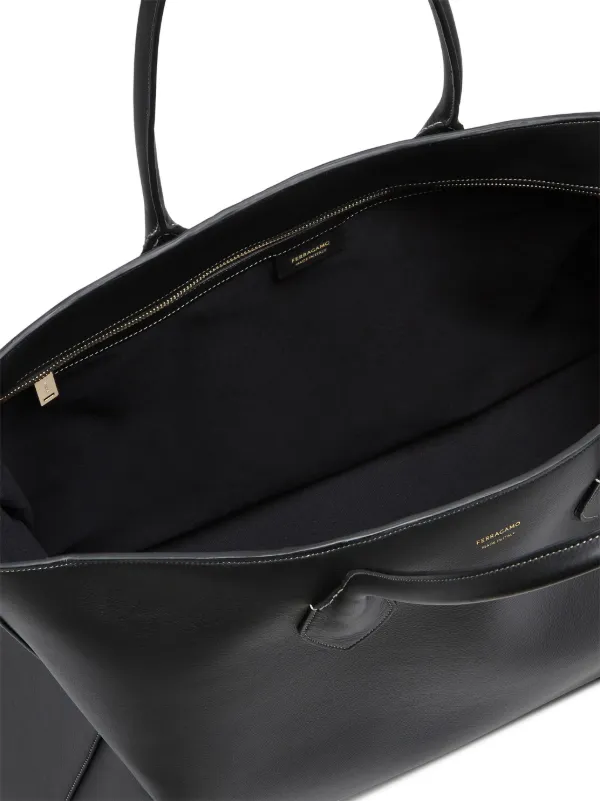 フェラガモ　黒レザートートバッグ FERRAGAMO フェラガモ トートバッグ メンズ | メンズ・ブランド