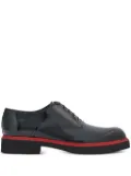 Ferragamo contrasting-border leather Oxford shoes - Black