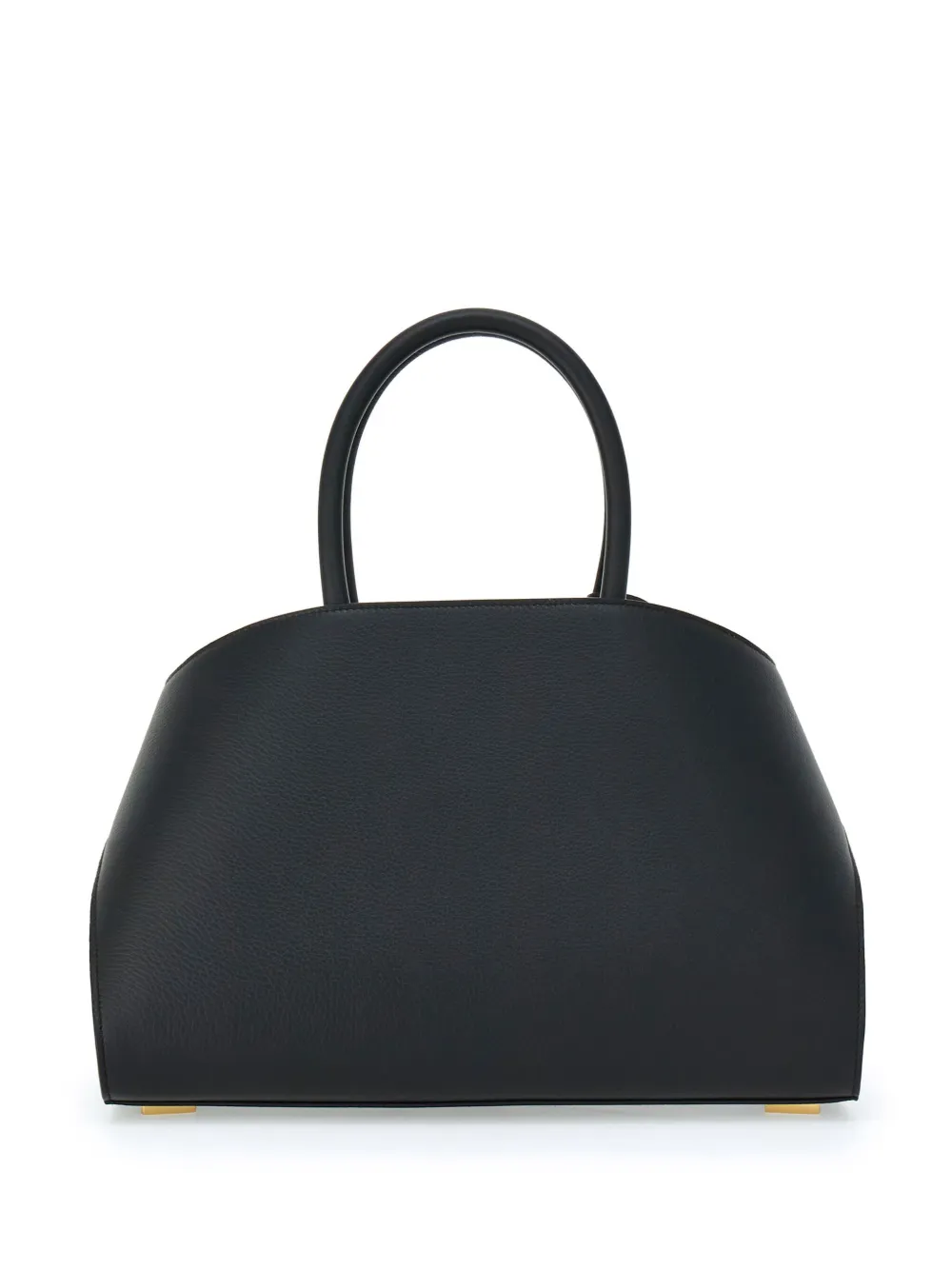 Shop Ferragamo Small Hug Leather Tote Bag In Black