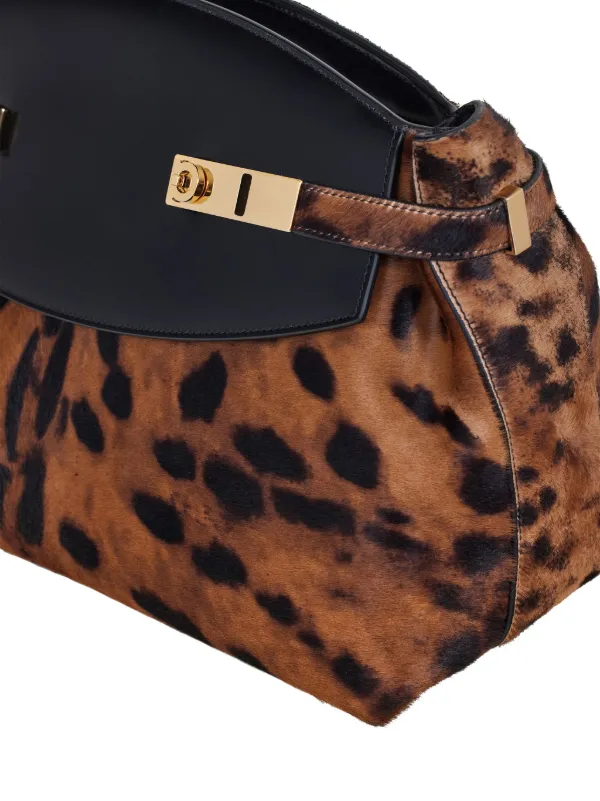 Large leopard print outlet clutch bag