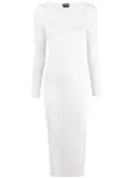 TOM FORD scoop-neck cashmere-silk midi dress - White