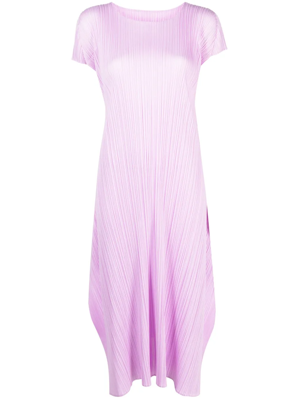 Pleats Please Issey Miyake Plissé T-shirtjurk Roze