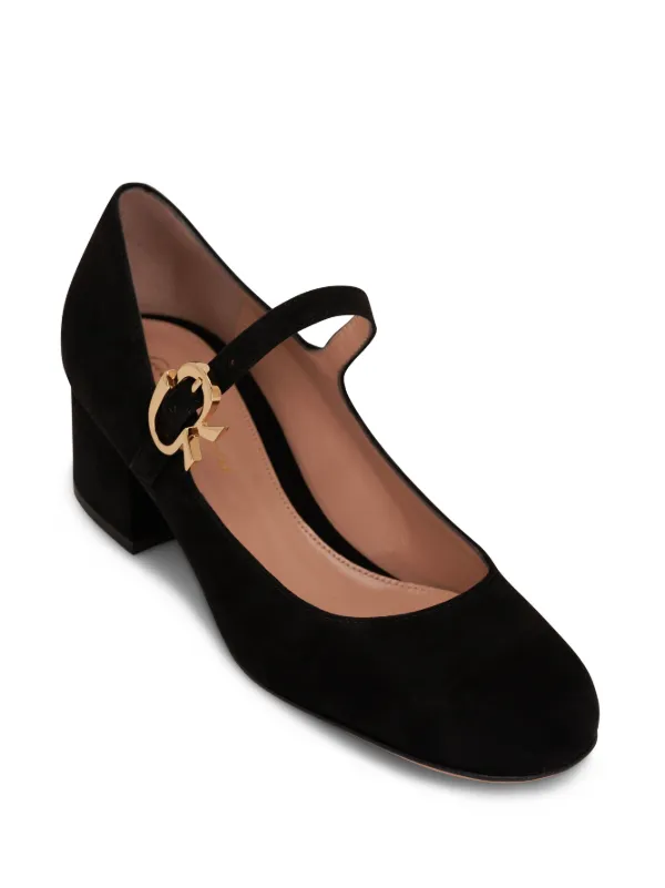 Gianvito Rossi Mary Ribbon 45mm パンプス | ブラック Gianvito Rossi Mary Ribbon 45mm パンプス | ブラック