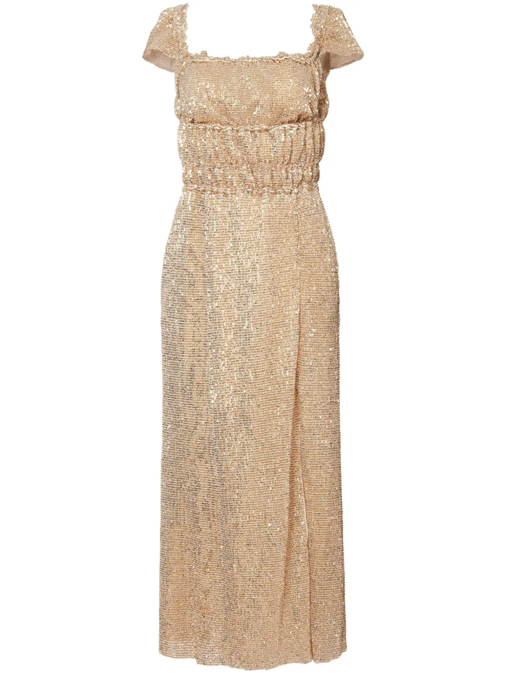 Altuzarra Lily metallic-sheen Midi Dress - Farfetch