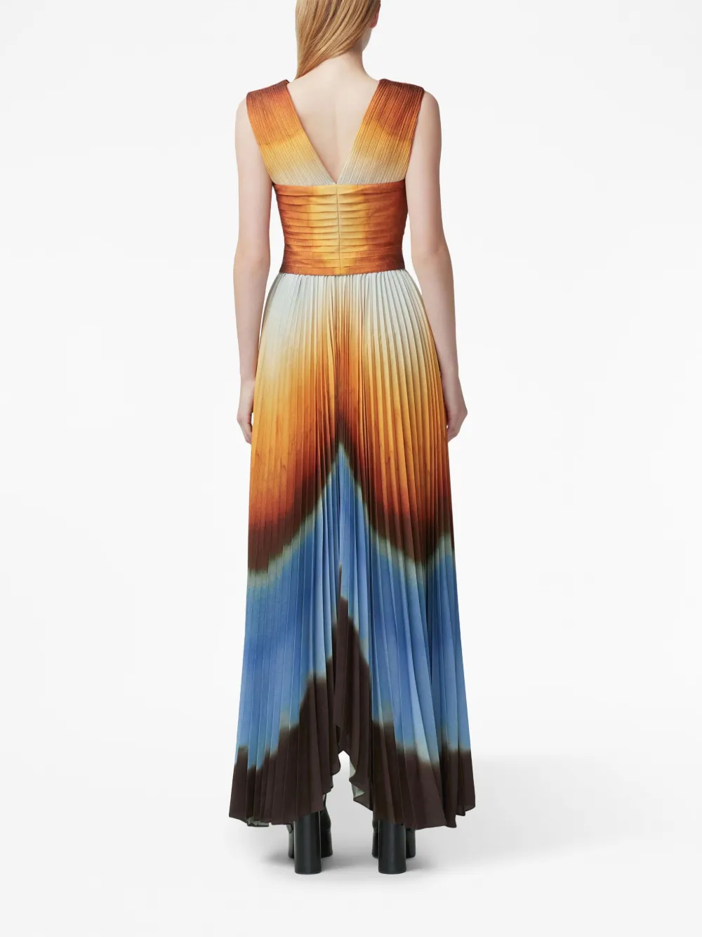 Altuzarra Kalymnos Off-shoulder Pleated Gown In Neutrals