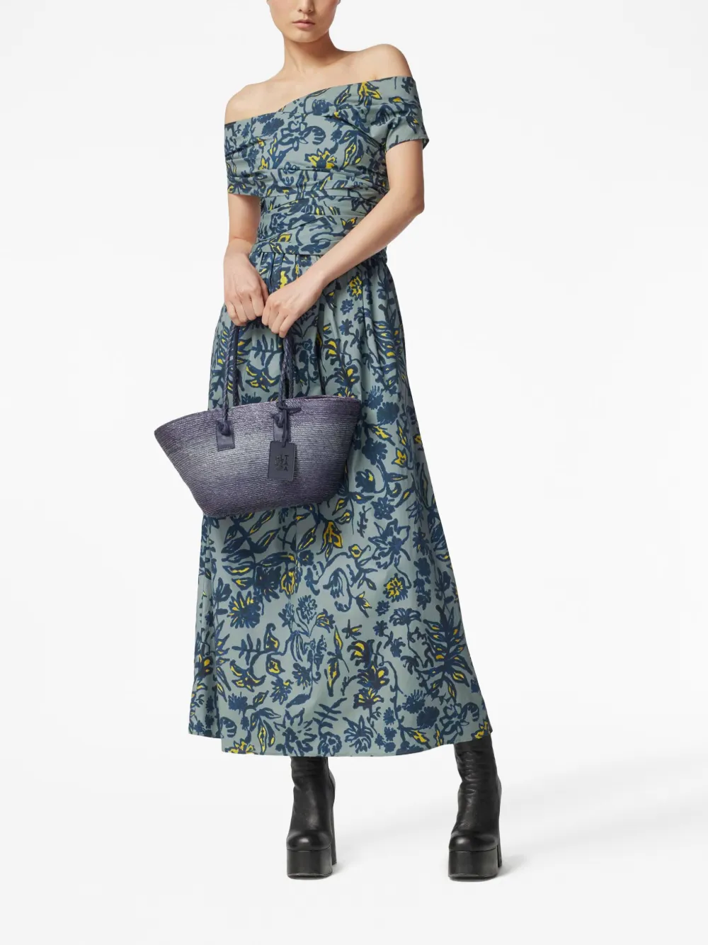 Altuzarra Maxi-jurk met bloemenprint - Blauw