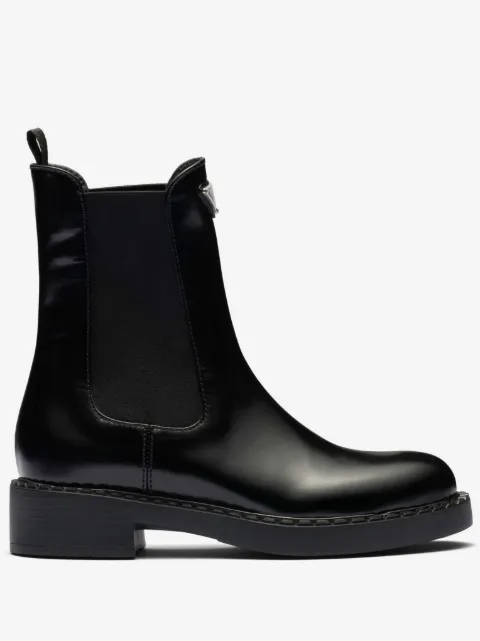 Prada Chocolate Chelsea-Boots