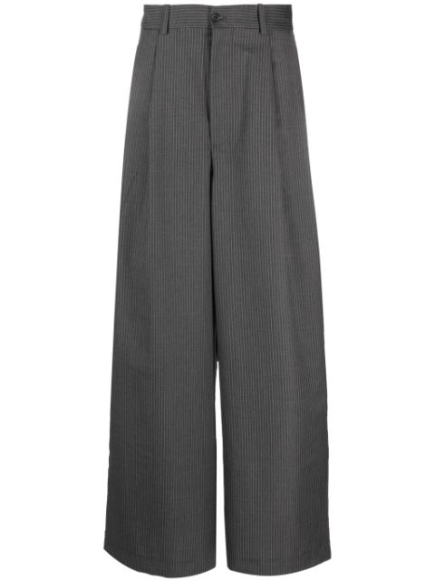 Hed Mayner elongated pinstripe tailored trousers