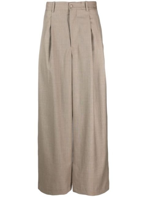 Hed Mayner elongated tailored wool trousers