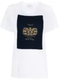 Barrie logo-patch cotton T-shirt - White