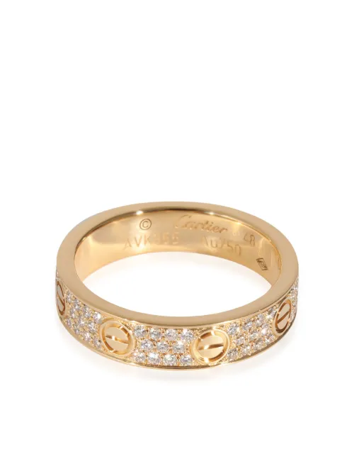 Bague Love en 18ct pavée de diamants - Cartier - Modalova