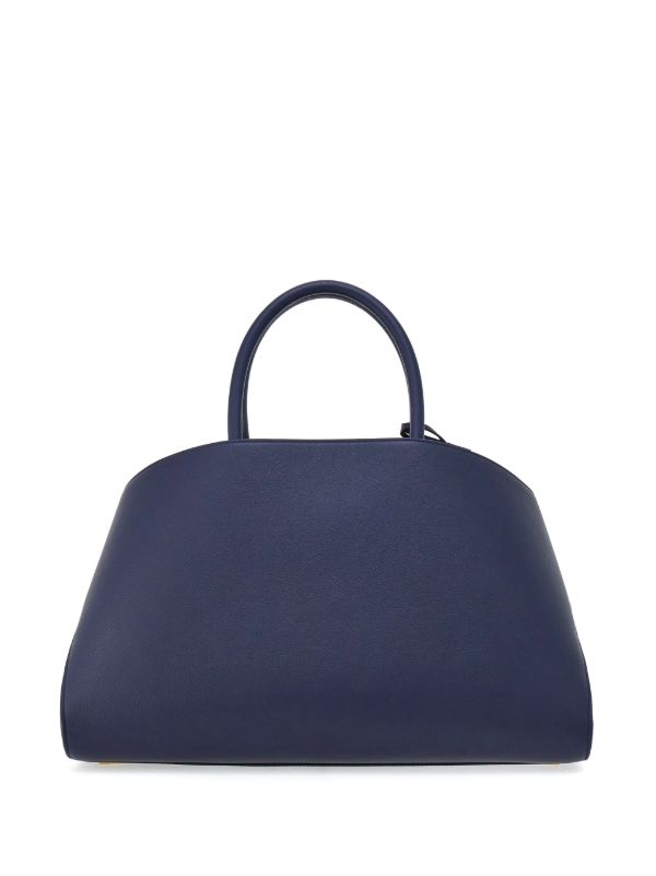 Navy leather hot sale grab bag