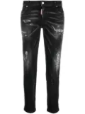 DSQUARED2 Cool Girl distressed slim-leg jeans - Black