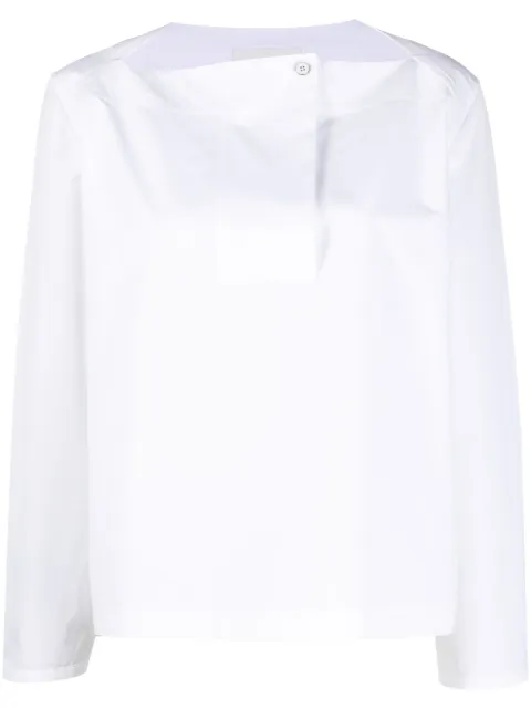 Jil Sander blusa manga larga
