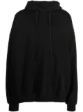 Juun.J drawstring cotton hoodie - Black