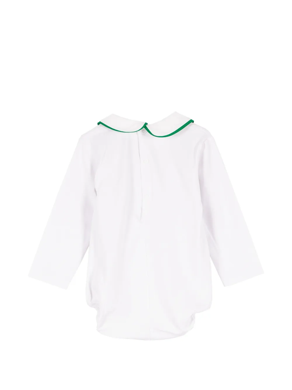 Siola Romper met contrasterende afwerking en kraag Wit