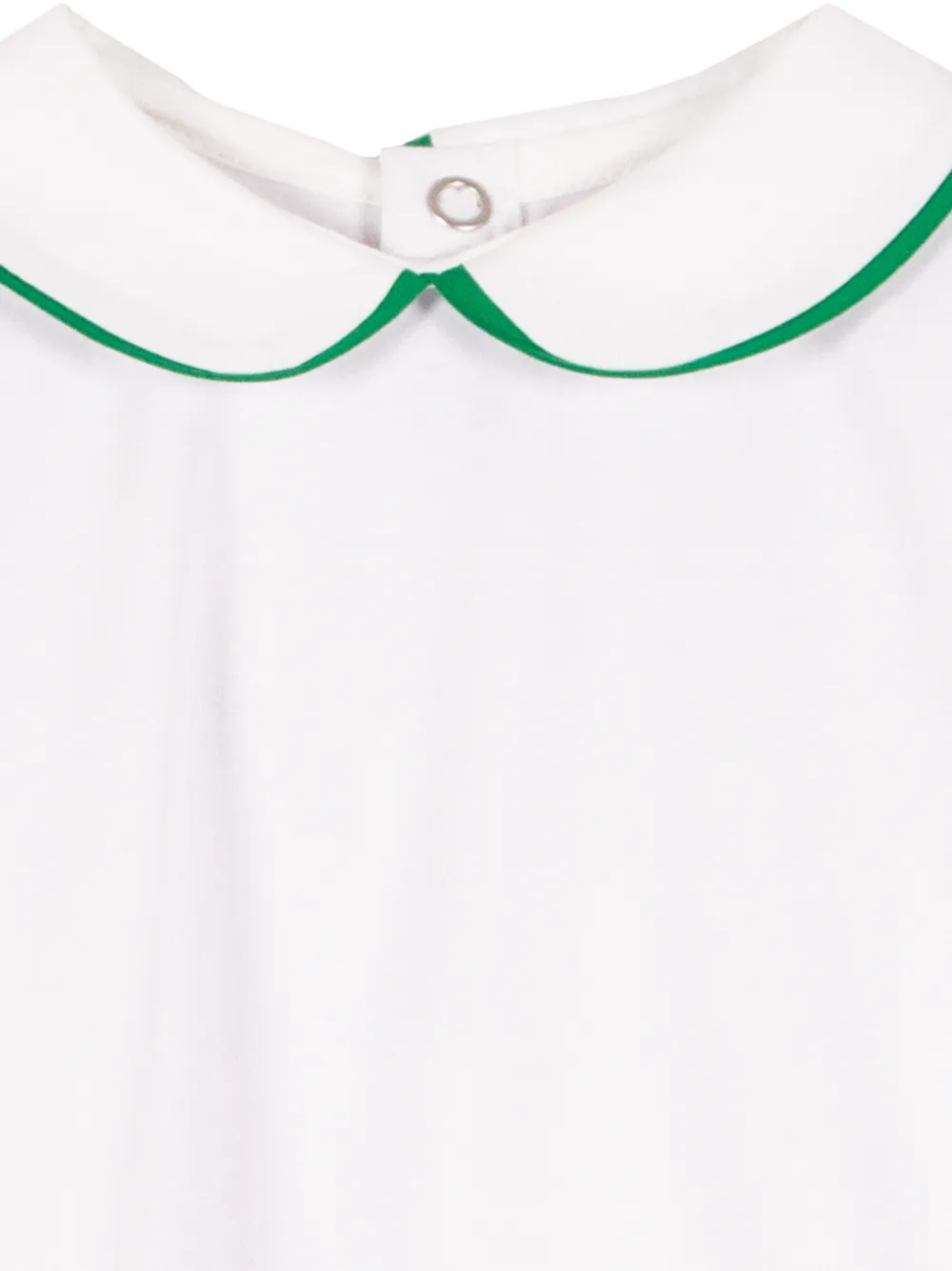 Siola Romper met contrasterende afwerking en kraag Wit