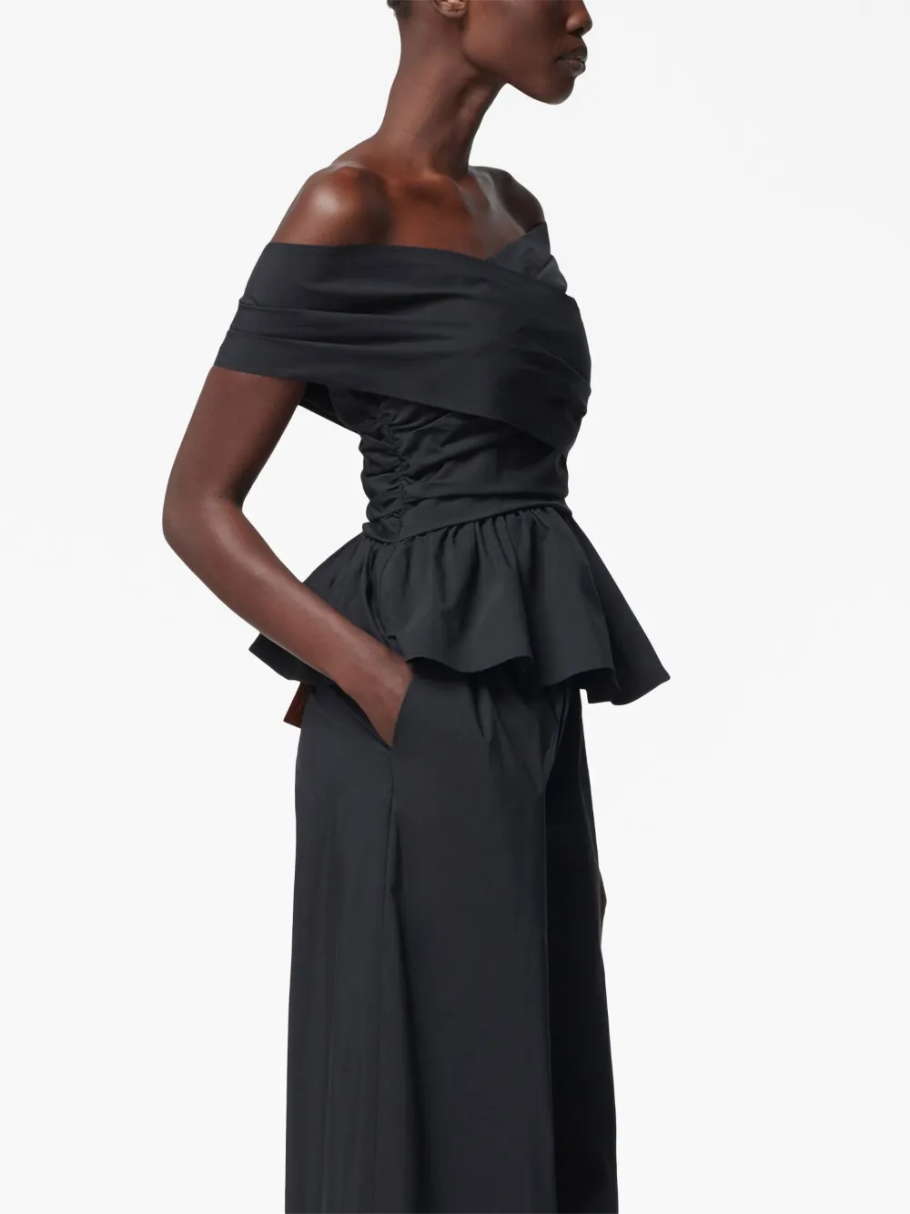 Altuzarra Off-shoulder top Zwart