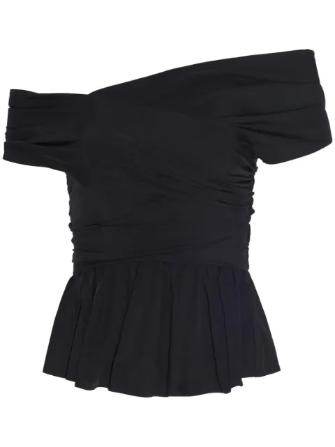 Altuzarra Pella off-shoulder draped top