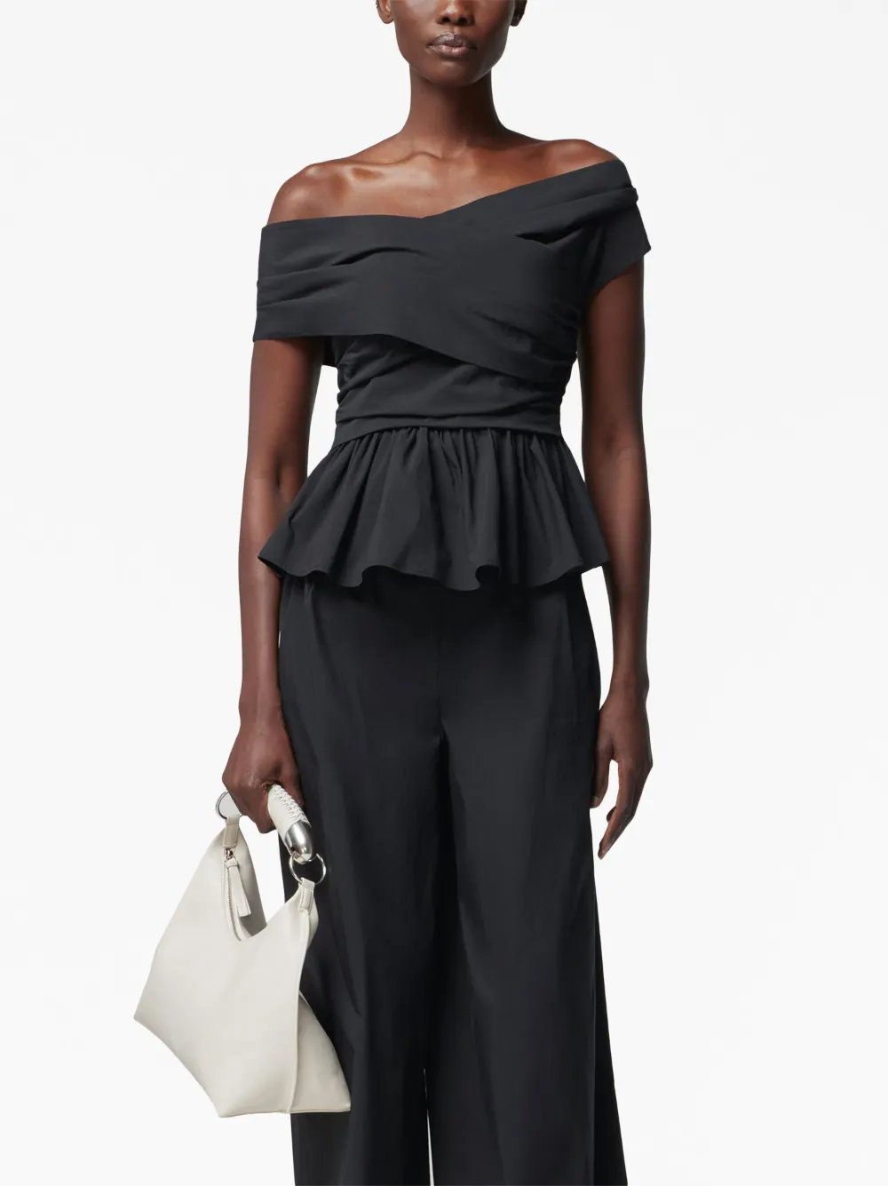 Altuzarra Off-shoulder top Zwart