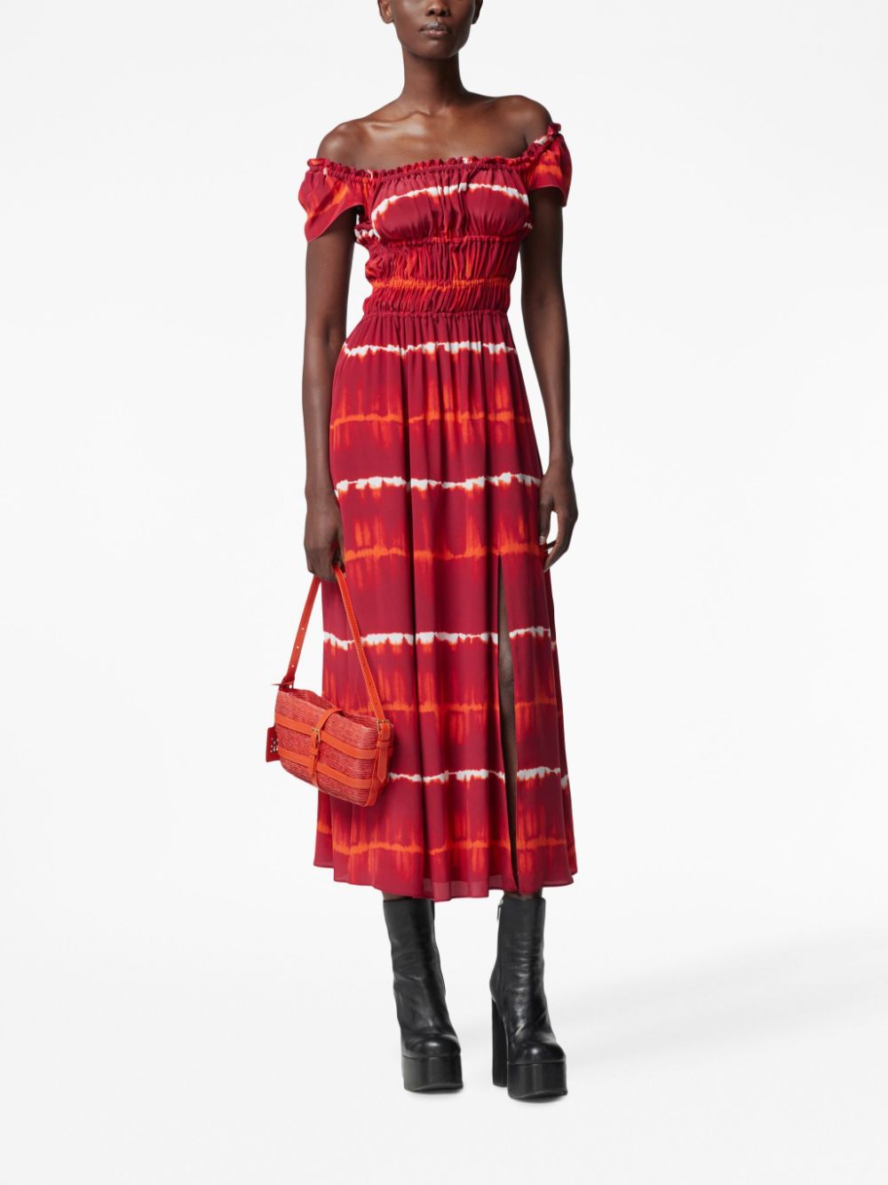 Altuzarra Midi-jurk met print - Rood