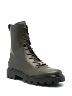 TOD'S】トッズ ゴールドバックル サイドジップ ショートブーツ