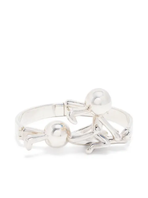 Natasha Zinko Bunny engraved-logo bracelet 