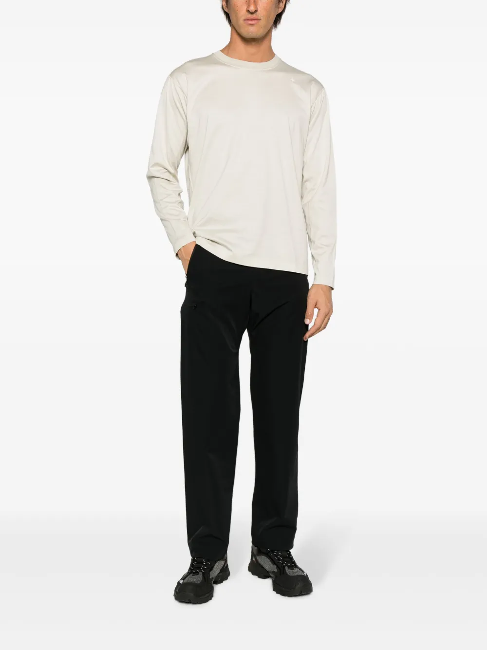 Stone Island Stellina-embroidered cotton T-shirt - Beige