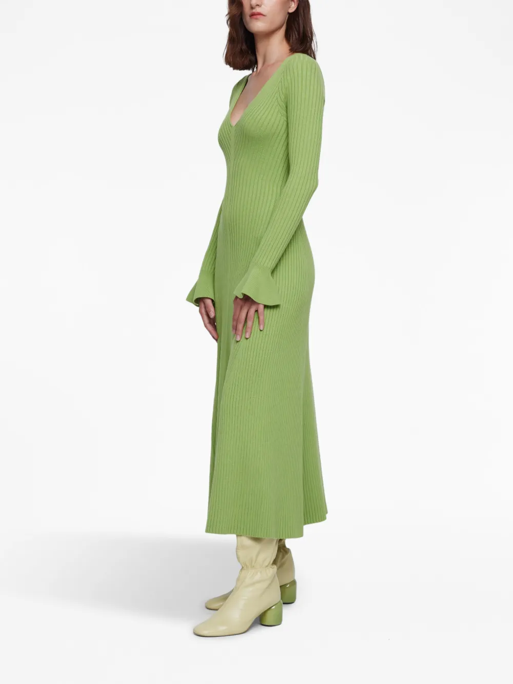 slim fit dress slacks Meshki ANNA Flare Sleeve Knit Dress – Clutch