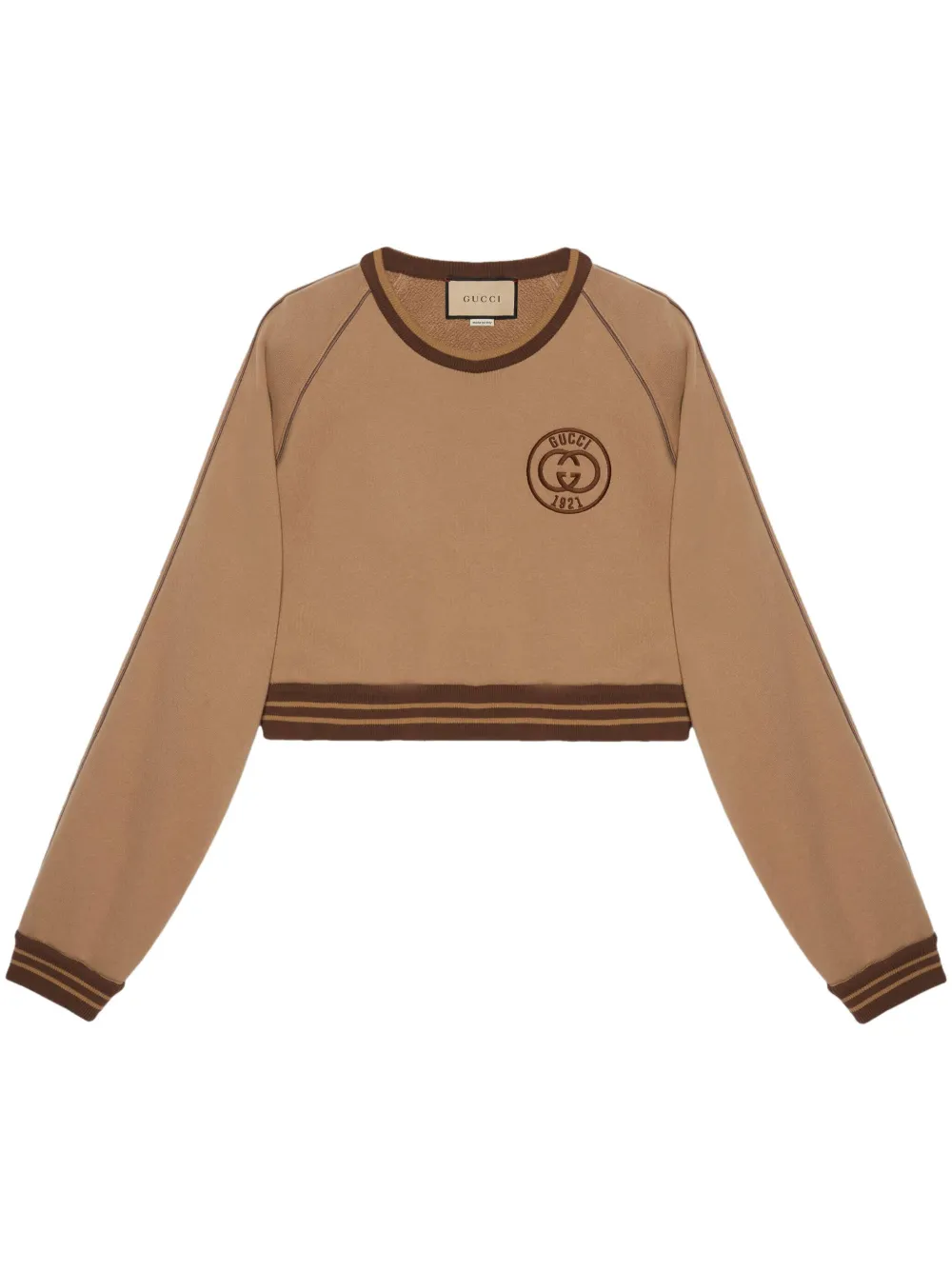 Gucci shop cropped sweatshirt