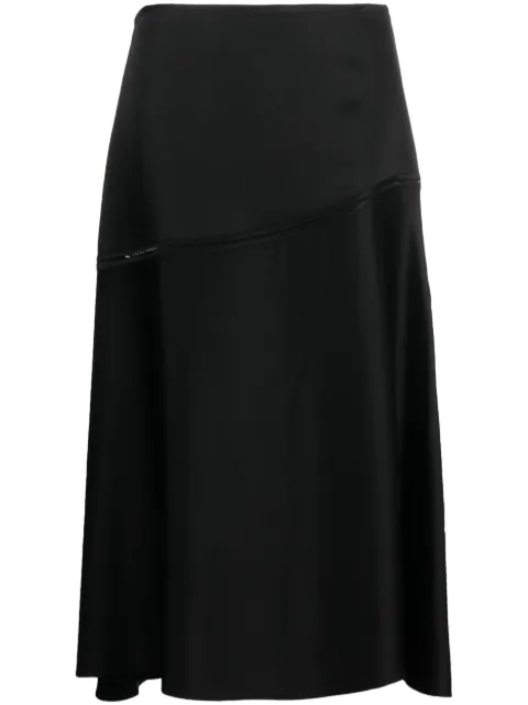 Jil Sander falda midi con diseño acampanado