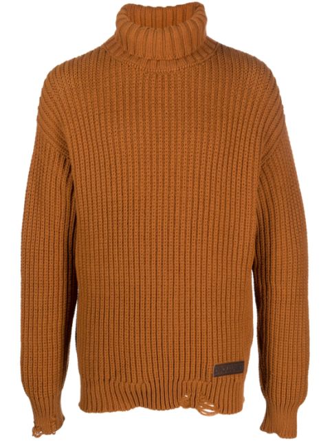 DSQUARED2 double-collar ribbed jumper Men