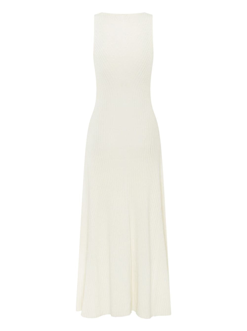 Anna Quan Ribgebreide maxi-jurk - Wit