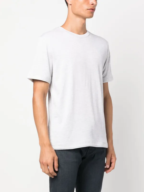 Tシャツ・カットソー ELEVENTY COTTON T-SHIRT WITH DOUBLE-LAYER EDGES Eleventy double-layer Trim Cotton T-shirt | Grey | FARFETCH