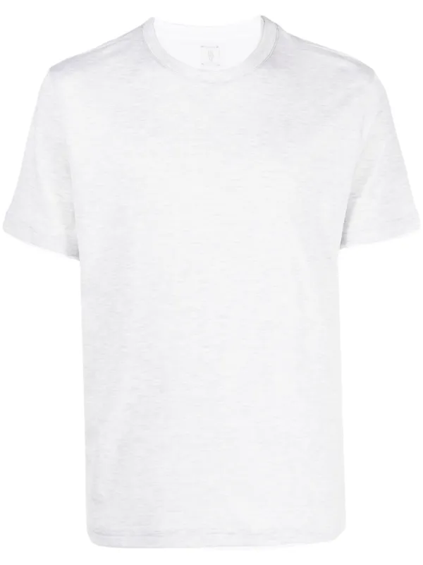 Tシャツ・カットソー ELEVENTY COTTON T-SHIRT WITH DOUBLE-LAYER EDGES ELEVENTY cotton t-shirt with double-layer edges - Blue