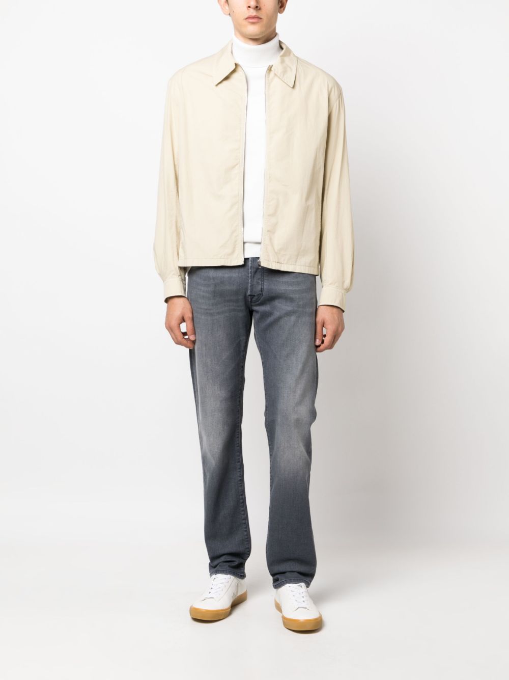 Jacob Cohën low-rise straight-leg jeans - Grijs