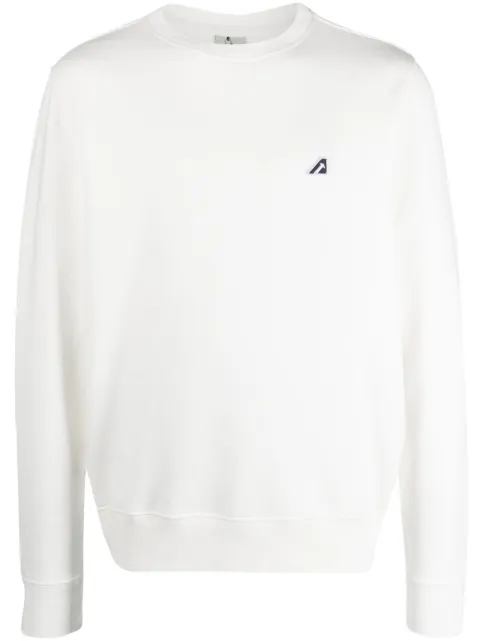 Autry logo-patch cotton sweatshirt