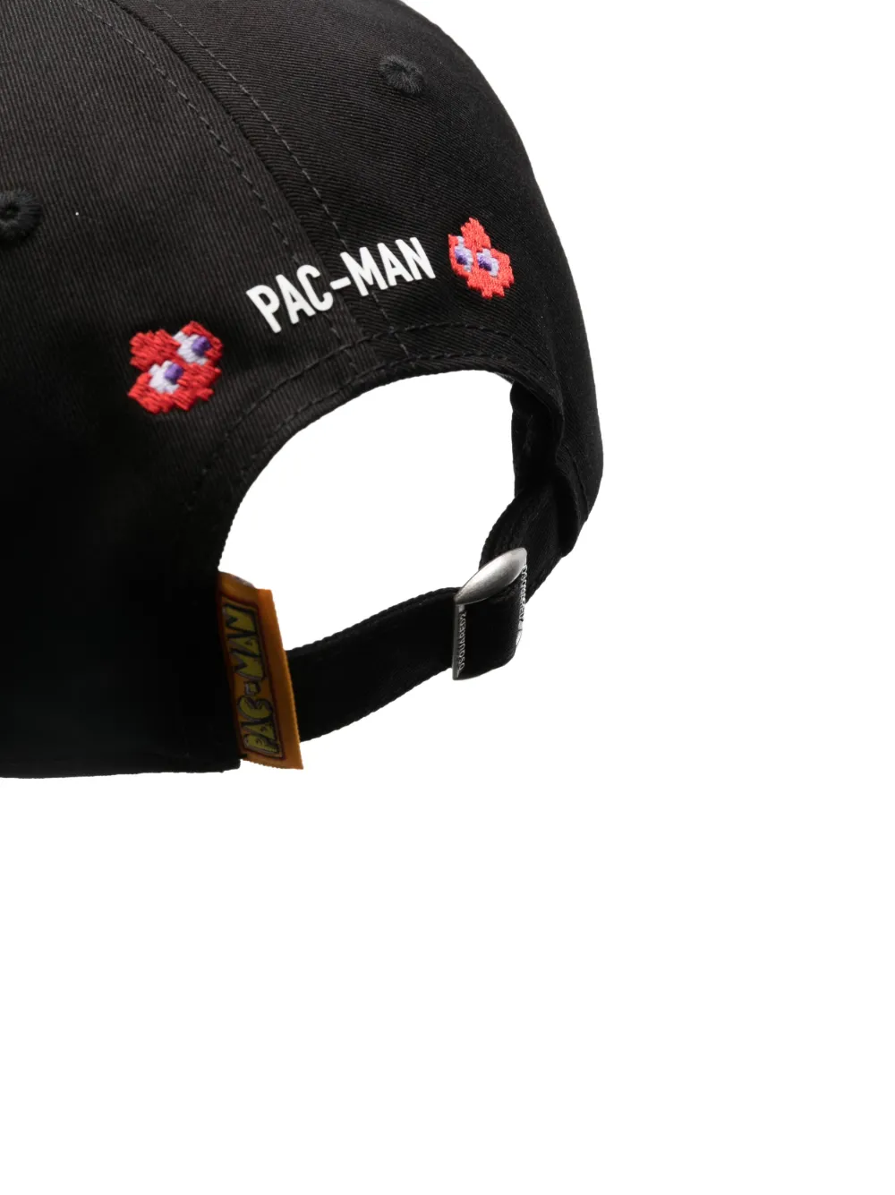 Dsquared2 Pac-Man embroidered cotton hat - Zwart