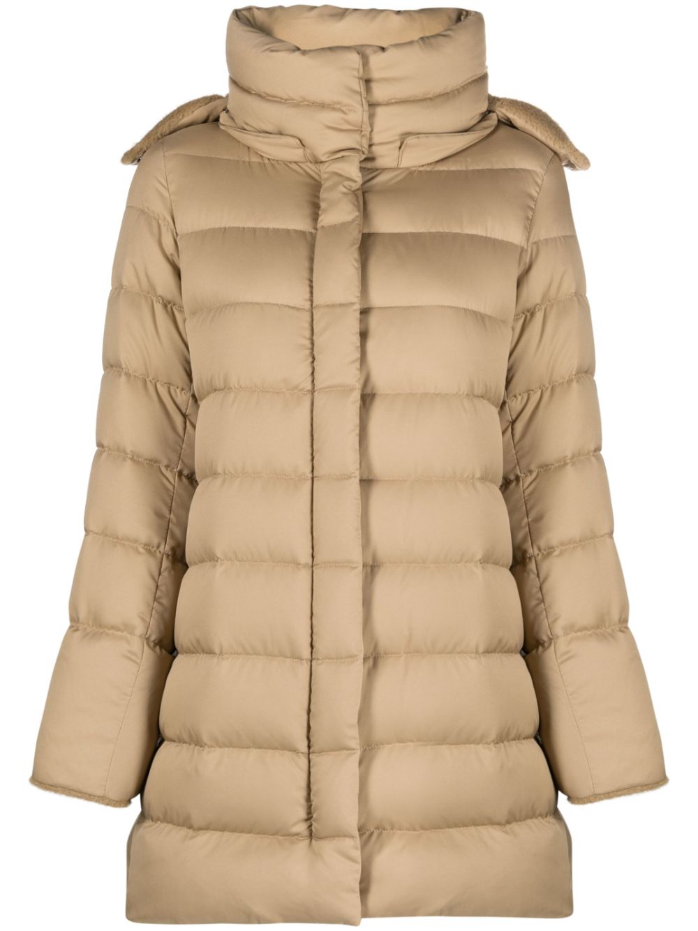 Herno quilted hooded coat - Brown