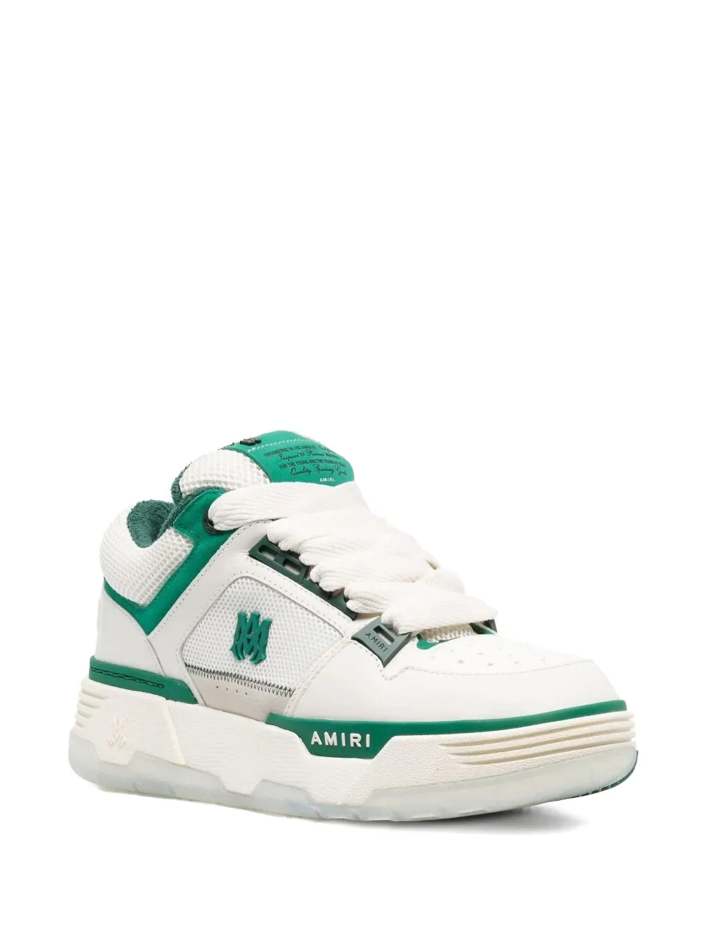 AMIRI logo-patch sneakers - Wit