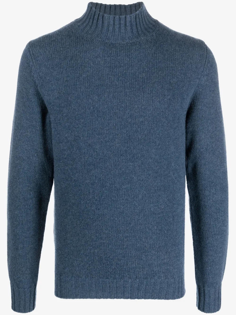 Fedeli high-neck long-sleeve jumper | Blue | Image 1