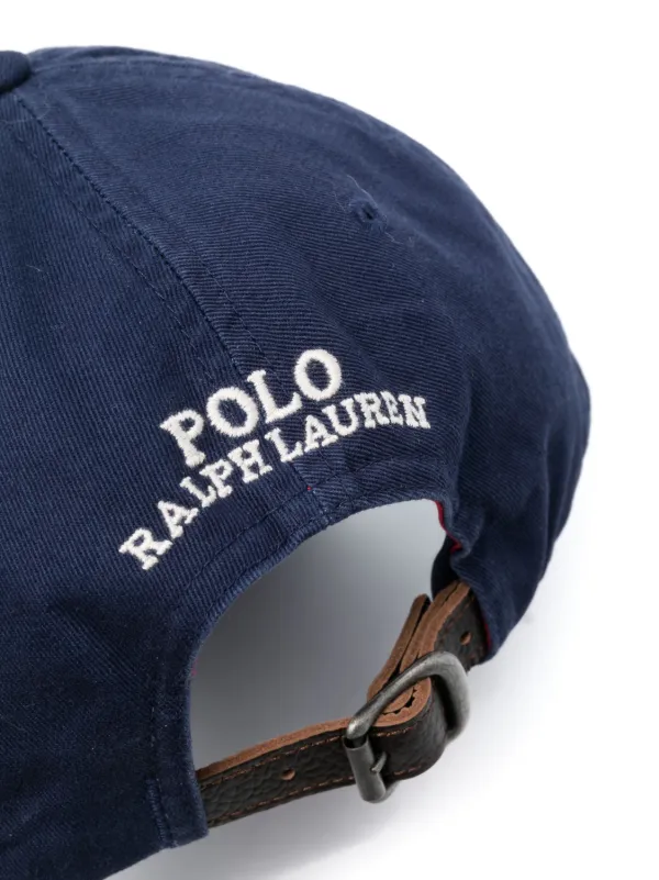 Polo Ralph Lauren Polo Bear-embroidered Cotton Cap | Blue | FARFETCH